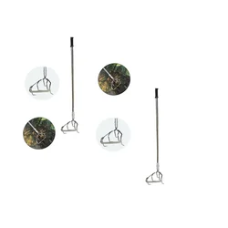 2 in 1 Culti-Weeder/ Hand Weeder/ Garden Hose with 5 Feet Mild Steel Handle(Pack Of 2)