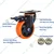 Prakash Pack Of 4 Heavy Duty 50 mm Fixed and Swivel With Brake Caster Wheel