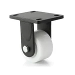 Premium Quality 4 inch (100 mm) 600 kg Load Capacity Fixed Type Double Ball Beraring Nylon Caster Wheel