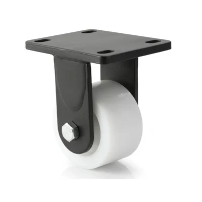 Premium Quality 8 inch (200 mm) 1500 kg Load Capacity Fixed Type Double Ball Beraring Nylon Caster Wheel