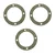 Flange Gasket 4 Hole 250P (3 Pcs) For 171 Gear Box of 4 Stroke 5-7 HP (170F & 173F) Petrol & Diesel Power Weeders, 605