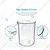 SBT Instruments Borosilicate Glass Measuring 25ml Conical Flask, 1000ml Beaker & 250ml Reagent Bottle with Blue Screw Cap