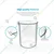 SBT Instruments Pack of 3, Borosilicate Glass Conical Flask 500ml, Beaker 1000ml & Reagent Bottle 250ml with Blue Screw Cap