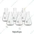 SBT 6 pcs Borosilicate 3.3 Glass 250ml Conical Flask with Graduation Marks for School, Collage, Laboratory