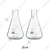 SBT 2 pcs Borosilicate 3.3 Glass 25ml Conical Flask with Graduation Marks for School, Collage, Laboratory