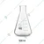 SBT Borosilicate 3.3 Glass 500ml Conical Flask with Graduation Marks for School, Collage, Laboratory