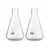 SBT 2 pcs Borosilicate 3.3 Glass 50ml Conical Flask with Graduation Marks for School, Collage, Laboratory
