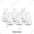 SBT 6 pcs Borosilicate 3.3 Glass 50ml Conical Flask with Graduation Marks for School, Collage, Laboratory