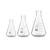 SBT Instruments Borosilicate 3.3 Glass Conical Flask 25ml, 50ml, 500ml with Graduation Marks for Laboratory