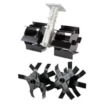 Heavy Duty 26 mm Flat Weeder and Round Tiller Attachment Combo For Brush Cutter