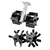 Heavy Duty 28 mm Flat Weeder and Round Tiller Attachment Combo For Brush Cutter