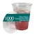 1000pcs, 300ml Clear Plastic Glass with Flat Lids for Iced Coffee, Soda, Smoothies and Shakes