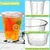 1000pcs, 300ml Clear Plastic Glass with Flat Lids for Iced Coffee, Soda, Smoothies and Shakes