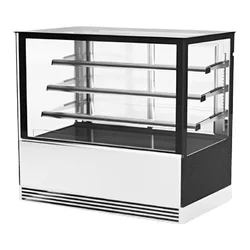 Elanpro EDC 901 F3 Titanium Refrigerated Flat Showcase with Heated Glass