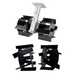 Heavy Duty 26 mm Flat Weeder and Cross Tiller Attachment Combo For Brush Cutter