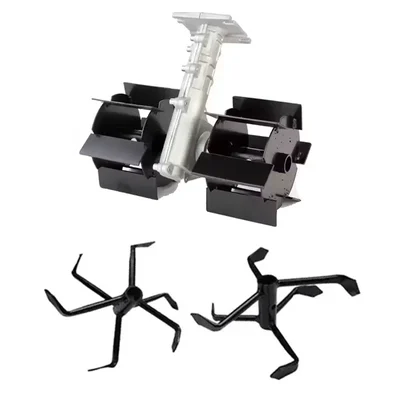 Heavy Duty 26 mm Flat Weeder and 8 inch Cultivator Attachment Combo For Brush Cutter