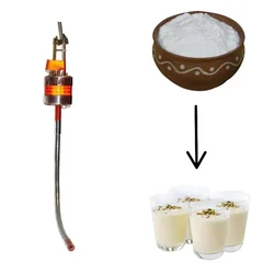 Commercial 75L Flexible Pipe Hanging Machine for Lassi Making