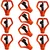 10 Pcs of Flipper Plastic Sprinkler Head