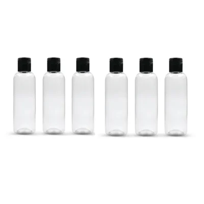 100ml Plastic Round Flip Top Cap Bottle for Shampoo, lotions, oil, Perfume, Lotions, Food Graded, Garden Sprayer(Pack-500 Pcs)