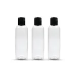 100ml Plastic Round Flip Top Cap Bottle for Shampoo, lotions, oil, Perfume, Lotions, Food Graded, Garden Sprayer