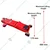 Heavy Duty 10 Ton Capacity Hydraulic Floor Trolley Jack, 560 mm Max. Lifting Height With 6 Months  Warranty