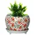 Ecofynd Floral Design Metal Plant Pot | Home Decor Item for Garden, Balcony, Patio, Living Room