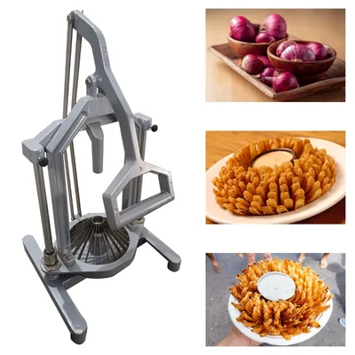 Vinayak Machines Premium Quality Flower Type Stainless Steel Onion Cutter, 15 cm Blade Diameter