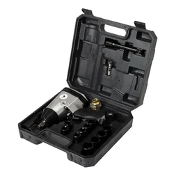 Flymax 1/2 inch 17 Pcs Air Impact Wrench Kit, 7000 RPM Speed & 330 Nm Max. Torque