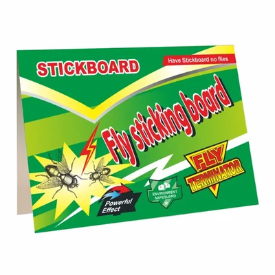 Green Revolution 10 pieces Fly Sticking Board/Sticky Trap for Housefly | Helps to Get Rid of Houseflies(Quantity-Pack of 10)