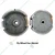 Fly Wheel Fan (Metal) For 4 Stroke (168F / 170F) Petrol Power Tiller / Cultivator, E12857784