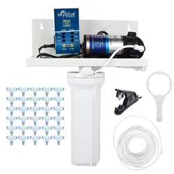 Sky Blue Fogger Kit of 30 Brass Nozzles with Timer, Filter and Other Accessories (1 Year Warranty)