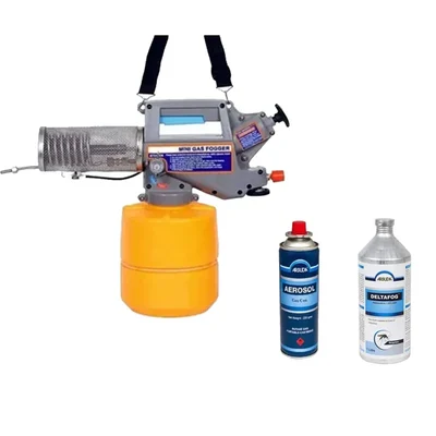 ARBUDA 2L Torpedo - Mosquito Fogger Machine With 1L Deltafog with Deltamethrin 1.25% ULV & 220 gm Butane Aerosol Gas Can