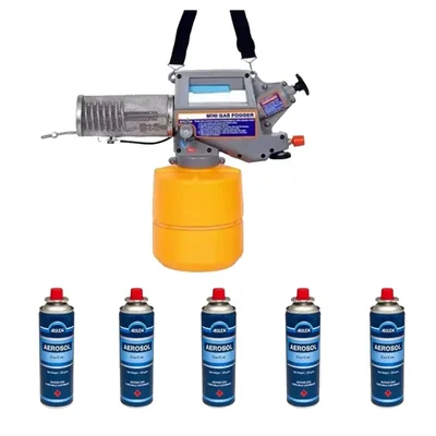ARBUDA 2L Torpedo - Mosquito Fogger Machine With Pack of 5 Butane Aerosol Gas Can