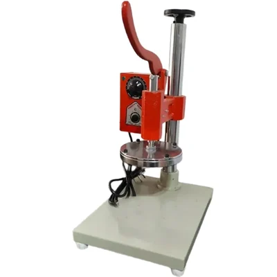 Mahalaxmi 6 inch Dia MS Manual Foil Sealer Machine with Jack Stand, for 75mm to 280mm Jar Height