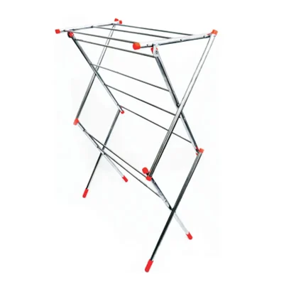 Heavy Duty Foldable Cloth Drying Stand, Stainless Steel Body With 9 Rod &  5 x 3 Feet (Height x Width)