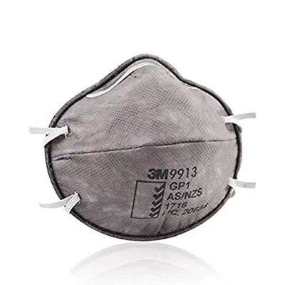 3M P1 Foldable Grey Acid Gas Dust Mist Respirator Mask 9913(Pack-5)