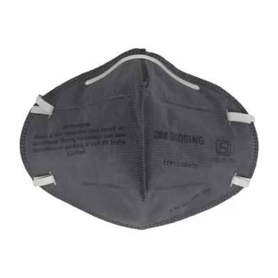 ‎3M P1 Foldable Grey Anti Pollution Dust Mist Respirator Mask 9000ING HV3162(Pack-5)