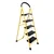 Houza 5 Step 150 Kg Load Capacity Anti Slip Alloy Steel Foldable Ladder (HZ-STEEL-LAD-5-01)