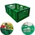 Singhal 25 Litre Plastic Container Foldable Crate 500x325x200 mm, Green Colour