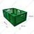 Singhal 25 Litre Plastic Container Foldable Crate 500x325x200 mm, Green Colour