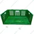 Singhal 25 Litre Plastic Container Foldable Crate 500x325x200 mm, Green Colour