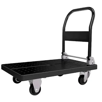 Premium Quality 200 Kg Load Capacity Foldable Platform Trolley With Metal Platform & Steel Handle (75 x 50 x 86 cm)