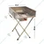 Stand Type Foldable Single Burner Gas Bhatti with Backsplash and Stainless Steel Body