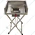 Stand Type Foldable Single Burner Gas Bhatti with Backsplash and Stainless Steel Body