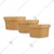 POCHEON 25 Pcs, 350ml Disposable Round Thick-Walled Kraft Paper Container With Lid