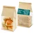 22x28cm Paper Bakery Bag with Window for Baked Food Packaging(Pack-25 pcs)