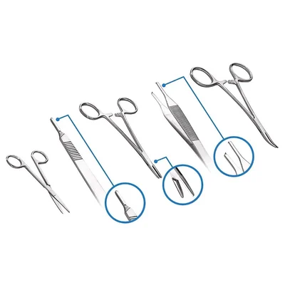 Forgesy Surgical Forceps complete suturing kit For Doctors