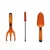Unison Garden Set: Hand Fork, Trowel, Weeder - Lightweight Soil & Planting Tools