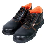 Premium Safety Shoe - PVC Sole, High Ankle, Leather Material With Steel Toe