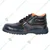 Premium Safety Shoe - PVC Sole, High Ankle, Leather Material With Steel Toe(Size-7)